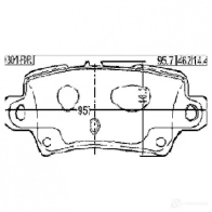 Тормозные колодки, комплект FEBEST 0301fdr 1424698011 4056111121987 V Y7X6 - Изображение 2