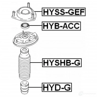 Отбойник амортизатора FEBEST Y41BBR X 4056111018003 hydg 3826911 - Изображение 2