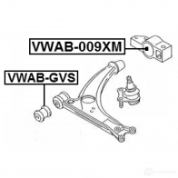 Сайлентблок FEBEST 1LI 8YNX vwab009xm 1437431494 - Изображение 2