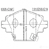 Тормозные колодки, комплект FEBEST 0301cmf 3822585 4056111090269 3 7DQHL - Изображение 2