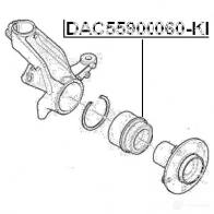 Подшипник ступицы колеса, комплект FEBEST 3826185 KAUT R 4056111072791 dac55900060kit - Изображение 2
