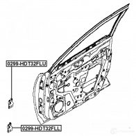 Дверной шарнир FEBEST 1440023952 F SC7K6L 0299-HDT32FLL - Изображение 2