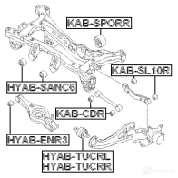 Сайлентблок FEBEST 3826892 hyabtucrl J 2L3E 4056111078465 - Изображение 2