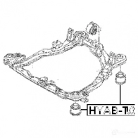 Сайлентблок задней балки FEBEST hyabtucr 4056111070063 74IA KJ 3826891 - Изображение 2