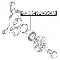 Ступичный подшипник FEBEST dac54920050m DU6 FY 4056111064574 3826181 - Изображение 2