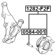 Ступица колеса FEBEST 1282-F2F 1440023045 P4 BX0MZ - Изображение 2