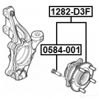 Ступица колеса FEBEST 1282d3f RK2 VY 1439566214 - Изображение 2
