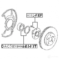 Ступичный подшипник FEBEST 3826175 4056111041322 K3 6AP dac51910044mkit - Изображение 2