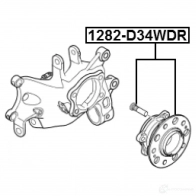 Ступица колеса FEBEST 1440023044 1282-D34WDR O9 4T2 - Изображение 2