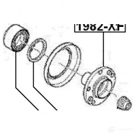 Ступичный подшипник FEBEST dac49900045kit 3826173 4056111041308 T S0YRQ - Изображение 2