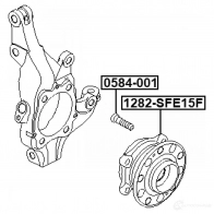Ступица колеса FEBEST 1282sfe15f PVFP BZ 1439566159 - Изображение 2