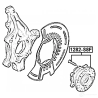 Ступица колеса FEBEST 1440023048 GMG D29 1282-S8F - Изображение 2