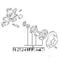 Ступица колеса FEBEST 1282nfra47 4056111044606 2DPJ 79 3824276 - Изображение 2