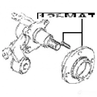 Ступица колеса FEBEST 1282matra44 4056111074047 SU BB9IQ 3824275 - Изображение 2