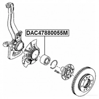 Ступичный подшипник FEBEST 4056111118970 dac47880055m 3826165 59A HO0Y - Изображение 2