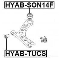 Сайлентблок FEBEST hyabson14f 1437432921 8GP8 WRA - Изображение 2