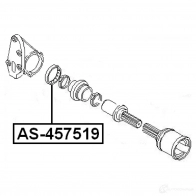 Подшипник приводного вала FEBEST as457519 4056111022048 3825563 WVRA 5H - Изображение 2