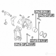Поршень тормозного суппорта FEBEST D QTXI4 1276ix35r 1436947316 - Изображение 2