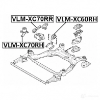 Подушка двигателя, опора FEBEST 1424863120 P6HG NT vlmxc70rh 4056111121406 - Изображение 2