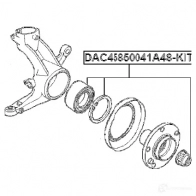 Подшипник ступицы колеса, комплект FEBEST dac45850041a48kit 3826158 4056111103273 8 HNLDF - Изображение 2
