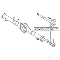 Подшипник приводного вала FEBEST 3825556 TUO RK2 4056111077956 as358021kit - Изображение 2