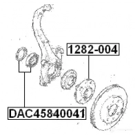 Ступичный подшипник FEBEST dac45840041 3826153 4056111019437 LU3W 85 - Изображение 2