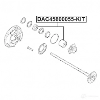 Подшипник ступицы колеса, комплект FEBEST E0YX 5 dac45800055kit 1436947054 - Изображение 2