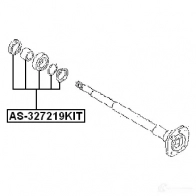 Подшипник приводного вала FEBEST 3825548 as327219kit 1H ADAP1 4056111025278 - Изображение 2