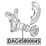 Ступичный подшипник FEBEST dac45800045 3826146 4056111025094 9WZ7 REP - Изображение 2