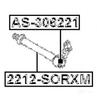 Подшипник приводного вала FEBEST 4056111113944 567767980 as306221 ZD YANL - Изображение 2