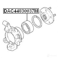 Ступичный подшипник FEBEST K RZR4H 4056111066929 3826145 dac44830037m - Изображение 2