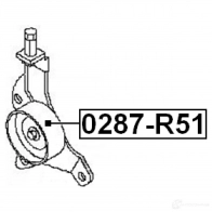 Натяжной ролик приводного ремня FEBEST 0287r51 4056111052649 3822556 CIR HJ6T - Изображение 2