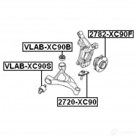 Сайлентблок FEBEST AW NC1T5 3830478 vlabxc90b 4056111055978 - Изображение 2