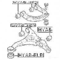 Сайлентблок FEBEST L IG0HCG 3826858 4056111041698 hyabnf2 - Изображение 2