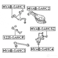 Рычаг FEBEST 3824219 4056111032382 BECE K 1225sancr - Изображение 2