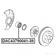 Ступичный подшипник FEBEST 4056111019604 dac4379004138 3826136 UU K9D3N - Изображение 2