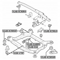 Подушка двигателя, опора FEBEST 4056111114774 3830475 vlab016 K2G3 6QZ - Изображение 2