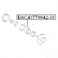Ступичный подшипник FEBEST 3826133 P EWWMS dac4377004238 4056111025056 - Изображение 2