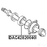 Ступичный подшипник FEBEST 4056111089751 dac42820040 3826129 S HIECA - Изображение 2