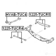 Рычаг FEBEST L4I 2R 4056111069104 1225tucr4 3824223 - Изображение 2