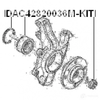 Подшипник ступицы колеса, комплект FEBEST 3826128 MOFPWA J 4056111052304 dac42820036mkit - Изображение 2
