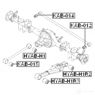 Сайлентблок FEBEST FE9 HBM 4056111103037 hyabh1r2 3826852 - Изображение 2