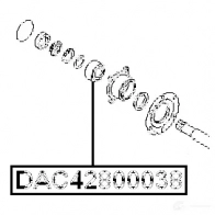 Ступичный подшипник FEBEST 4056111022178 4U JZG dac42800038 3826123 - Изображение 2
