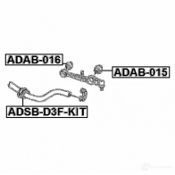 Втулка стабилизатора FEBEST 1424585311 4056111126470 0 1IQP adsbd3fkit - Изображение 2