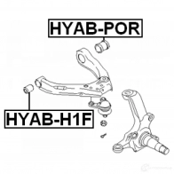Сайлентблок FEBEST 4056111071145 3826849 hyabh1f UV6M 3QJ - Изображение 2