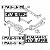 Сайлентблок FEBEST 3826846 2536 YIL hyabgfrr 4056111096506 - Изображение 2