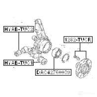 Ступичный подшипник FEBEST PN QE0V dac42760039 4056111019444 3826118 - Изображение 2