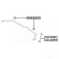 Тяга / стойка, стабилизатор FEBEST 1440023015 JAQ8 DC 1223-SONFL - Изображение 2