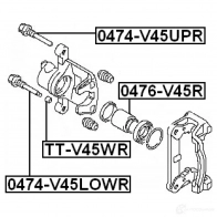 Ремкомплект тормозного суппорта FEBEST 4056111023854 3830468 XS4 5JQ ttv45wr - Изображение 2