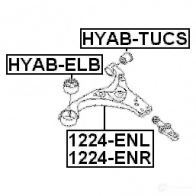 Рычаг FEBEST 1424281504 OG VPH3 4056111049410 1224enl - Изображение 2